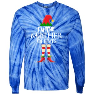 Christmas Elf Cool Gift IM The Mother Of Elves Xmas Gift Great Gift Tie-Dye Long Sleeve Shirt