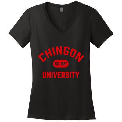 Chingon Est.1937 Women's V-Neck T-Shirt