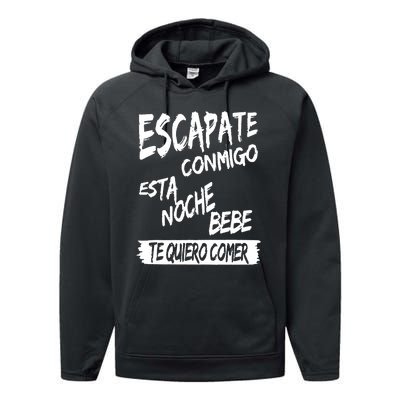 Cool Escapate Conmigo Esta Noche Bebe Performance Fleece Hoodie