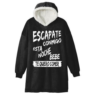 Cool Escapate Conmigo Esta Noche Bebe Hooded Wearable Blanket