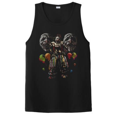 Creepy Evil Clown Balloons Horror Scary Halloween Costume PosiCharge Competitor Tank