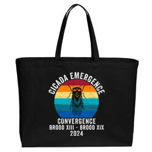 Cicada Emergence Convergence Brood Xiii Brood Xix 2024 Cotton Canvas Jumbo Tote