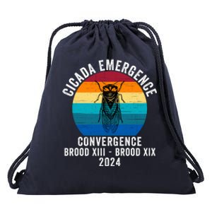 Cicada Emergence Convergence Brood Xiii Brood Xix 2024 Drawstring Bag