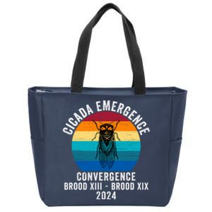 Cicada Emergence Convergence Brood Xiii Brood Xix 2024 Zip Tote Bag