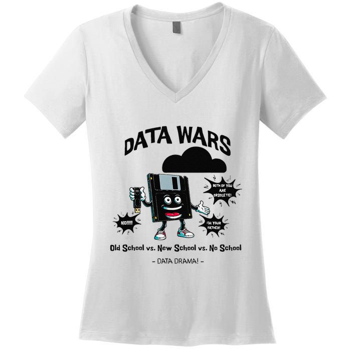 Cloud Engineer Cloud Computing Cloud Devops Engineer Funny Women's V-Neck T-Shirt