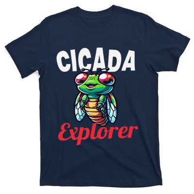 Cicada Explorer Cute Summer Bug Adventure T-Shirt