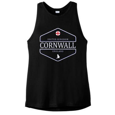 Cornwall England Ladies PosiCharge Tri-Blend Wicking Tank