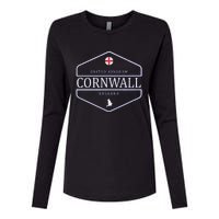 Cornwall England Womens Cotton Relaxed Long Sleeve T-Shirt