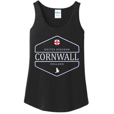 Cornwall England Ladies Essential Tank