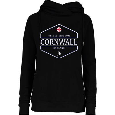 Cornwall England Womens Funnel Neck Pullover Hood