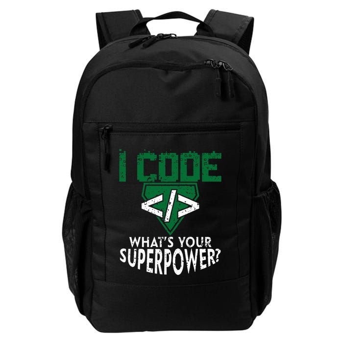 Computer Engineer Coding I Code Superpower Daily Commute Backpack