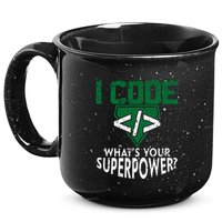 Computer Engineer Coding I Code Superpower 15oz Campfire Ceramic Mug