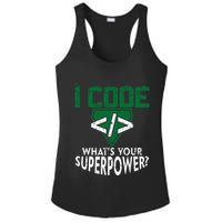 Computer Engineer Coding I Code Superpower Ladies PosiCharge Competitor Racerback Tank