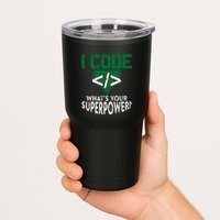 Computer Engineer Coding I Code Superpower Tumbler