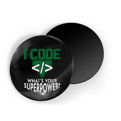 Computer Engineer Coding I Code Superpower Magnet