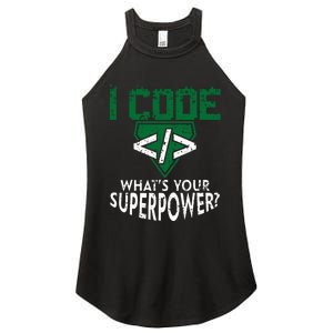 Computer Engineer Coding I Code Superpower Women's Perfect Tri Rocker Tank