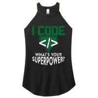 Computer Engineer Coding I Code Superpower Women's Perfect Tri Rocker Tank