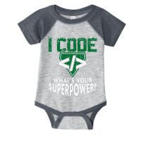 Computer Engineer Coding I Code Superpower Infant Baby Jersey Bodysuit