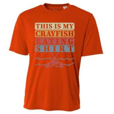 Crayfish Eating Crawfish Season Cute Gift Cooling Performance Crew T-Shirt