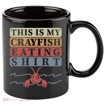 Crayfish Eating Crawfish Season Cute Gift 11oz C Handle Ceramic Mug