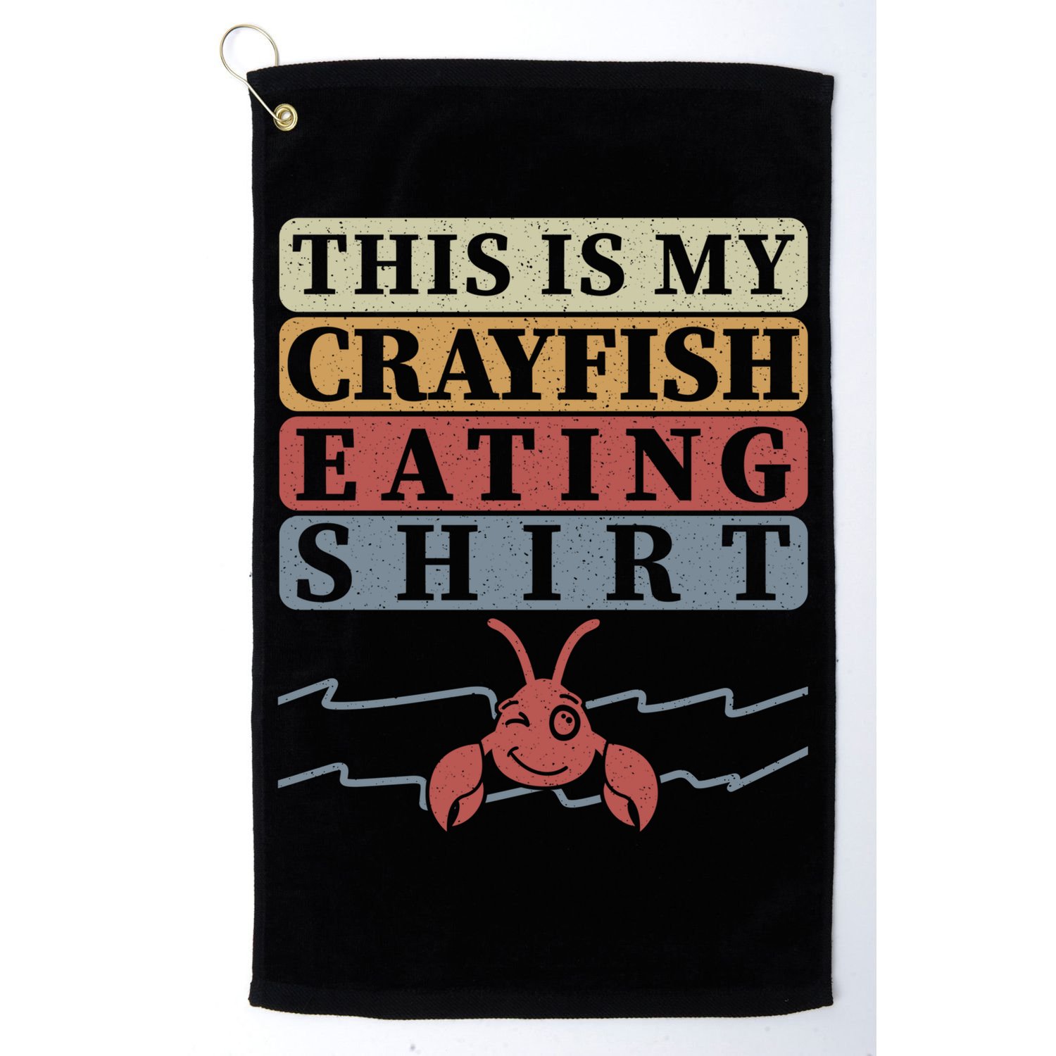 Crayfish Eating Crawfish Season Cute Gift Golf Towel