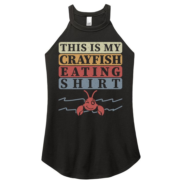 Crayfish Eating Crawfish Season Cute Gift Women's Perfect Tri Rocker Tank
