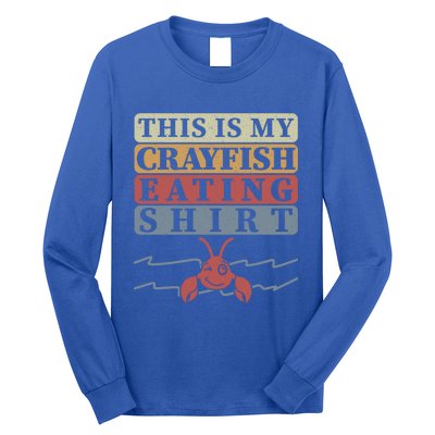 Crayfish Eating Crawfish Season Cute Gift Long Sleeve Shirt