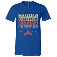 Crayfish Eating Crawfish Season Cute Gift V-Neck T-Shirt