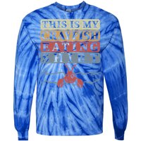 Crayfish Eating Crawfish Season Cute Gift Tie-Dye Long Sleeve Shirt