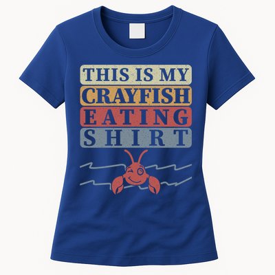 Crayfish Eating Crawfish Season Cute Gift Womens T-Shirt