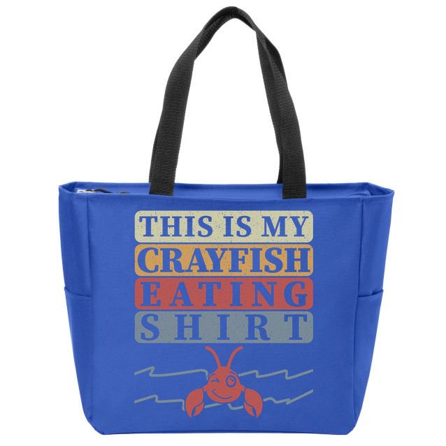 Crayfish Eating Crawfish Season Cute Gift Zip Tote Bag