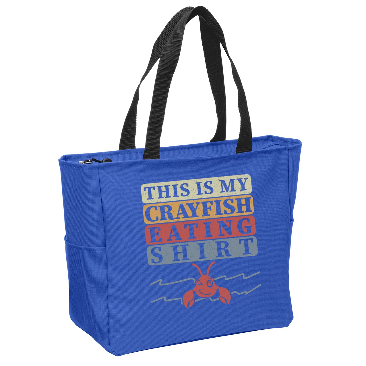 Crayfish Eating Crawfish Season Cute Gift Zip Tote Bag