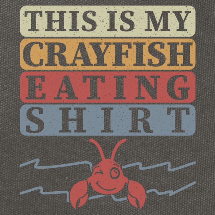 Crayfish Eating Crawfish Season Cute Gift Cotton Canvas Backpack