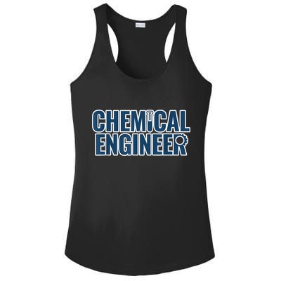 Chemical Engineering Chemical Engineer Funny For Men Ladies PosiCharge Competitor Racerback Tank