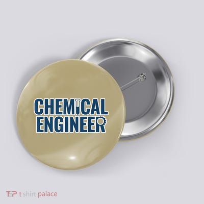 Chemical Engineering Chemical Engineer Funny For Men Button