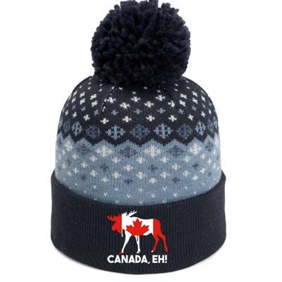 Canada Eh! Canadian Flag The Baniff Cuffed Pom Beanie