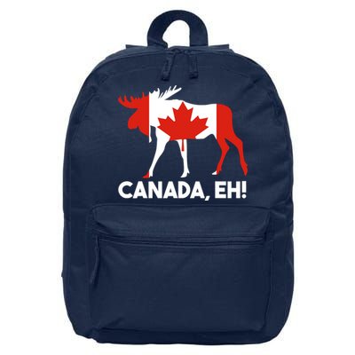 Canada Eh! Canadian Flag 16 in Basic Backpack