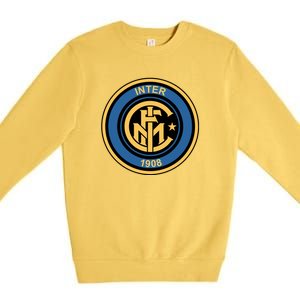 Cool European soccer Inter Milan Fc Logo Soccer Jersey Premium Crewneck Sweatshirt