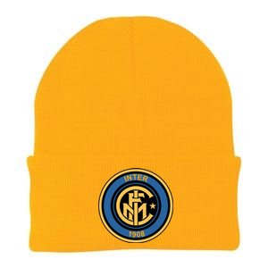 Cool European soccer Inter Milan Fc Logo Soccer Jersey Knit Cap Winter Beanie