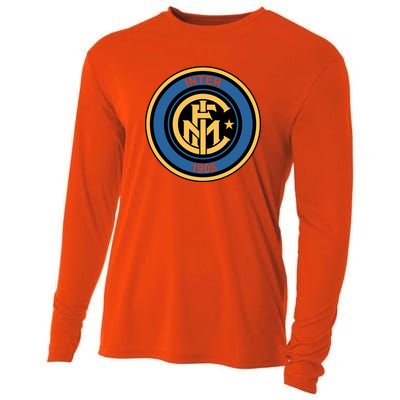 Cool European soccer Inter Milan Fc Logo Soccer Jersey Cooling Performance Long Sleeve Crew