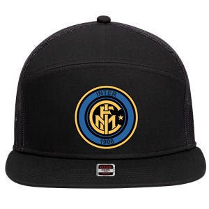 Cool European soccer Inter Milan Fc Logo Soccer Jersey 7 Panel Mesh Trucker Snapback Hat