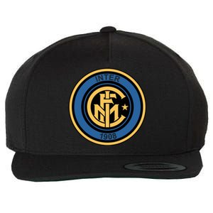 Cool European soccer Inter Milan Fc Logo Soccer Jersey Wool Snapback Cap