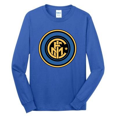 Cool European soccer Inter Milan Fc Logo Soccer Jersey Tall Long Sleeve T-Shirt