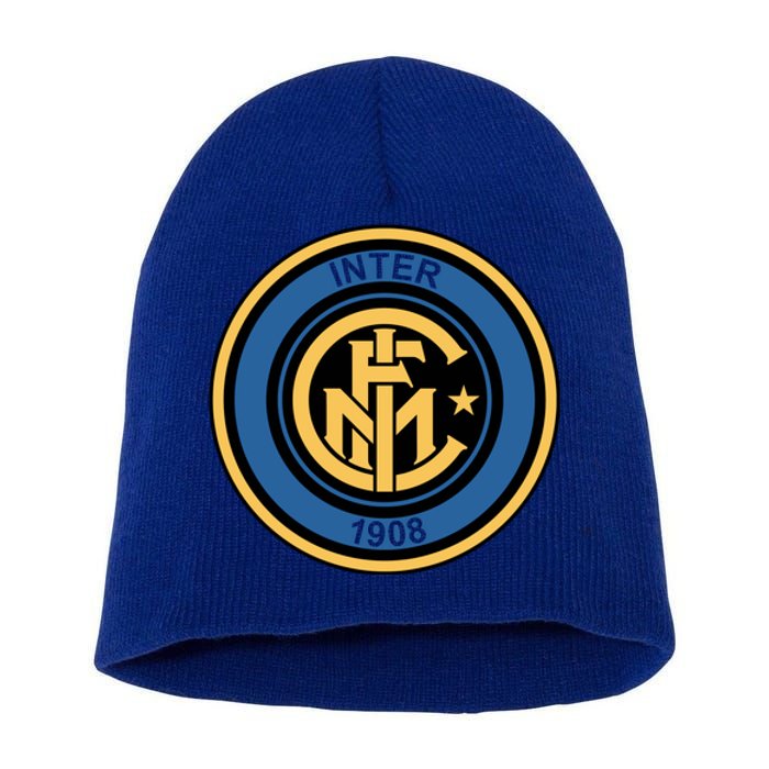 Cool European soccer Inter Milan Fc Logo Soccer Jersey Short Acrylic Beanie