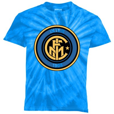 Cool European soccer Inter Milan Fc Logo Soccer Jersey Kids Tie-Dye T-Shirt