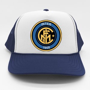 Cool European soccer Inter Milan Fc Logo Soccer Jersey Trucker Hat