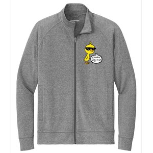 Cute Easter Chicks Dig Me Stretch Full-Zip Cadet Jacket