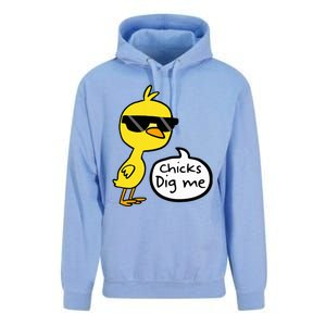 Cute Easter Chicks Dig Me Unisex Surf Hoodie