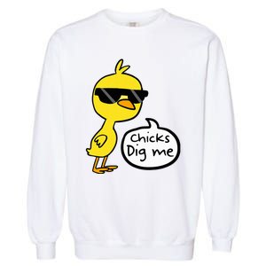 Cute Easter Chicks Dig Me Garment-Dyed Sweatshirt