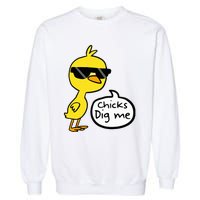 Cute Easter Chicks Dig Me Garment-Dyed Sweatshirt